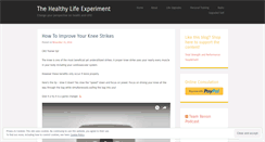 Desktop Screenshot of healthylifeexperiment.com