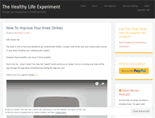 Tablet Screenshot of healthylifeexperiment.com